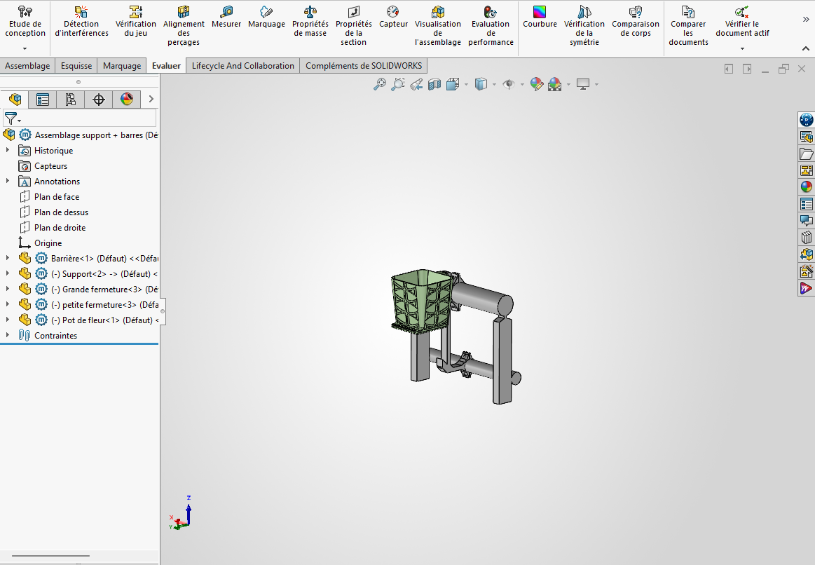 Modélisation 3D CAO d'une pièce technique
